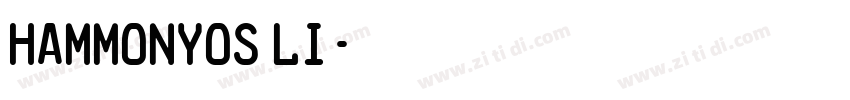 HammonyOS Li字体转换
